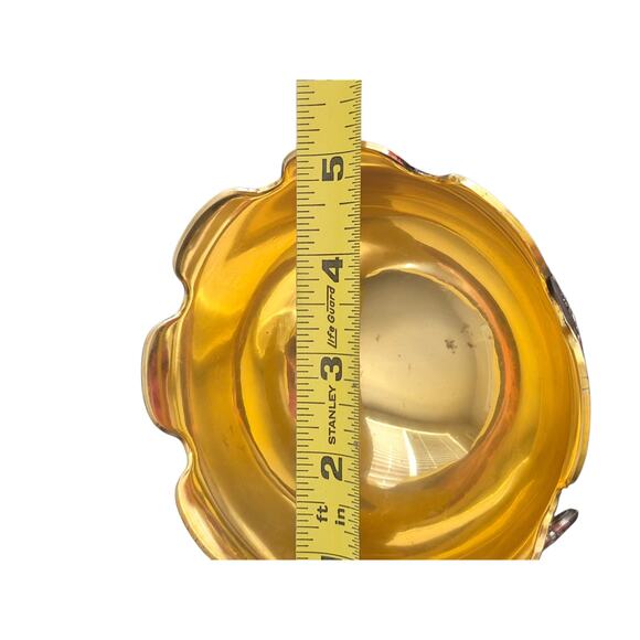 Vintage Silver Plated Ornate Candy Dish with 2 Handles  Japan Tarnish Resistant - Picture 9 of 10